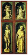 Ensemble du retable fermé.