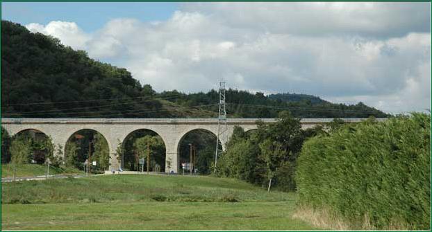 Le viaduc du Costet avec ses 18 arches