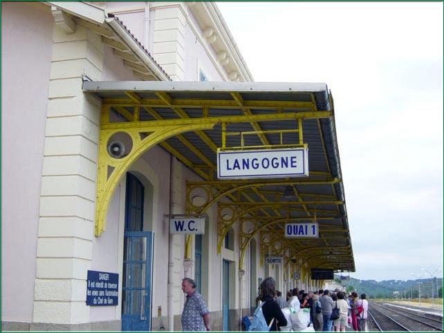 Gare de Langogne pour le retour sur Langeac par la voie SNCF