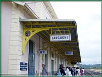 Gare de Langogne pour le retour sur Langeac par la voie SNCF