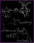 Sur l'ensemble du couloir d'entrée, se rencontrent des graffiti, témoignages du passage des hommes (négatif)