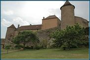 La basse-cour englobe presque tout le noyau fortifié primitif, et sa vocation domestique reste attestée par les nombreux bâtiments encore accolés aux murailles.