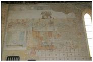 La 1ère, faite de simples fleurs date de vers 1370. L'essentiel des peintures conservées appartient aux 2 autres (au cours du XVè, début XVIè).